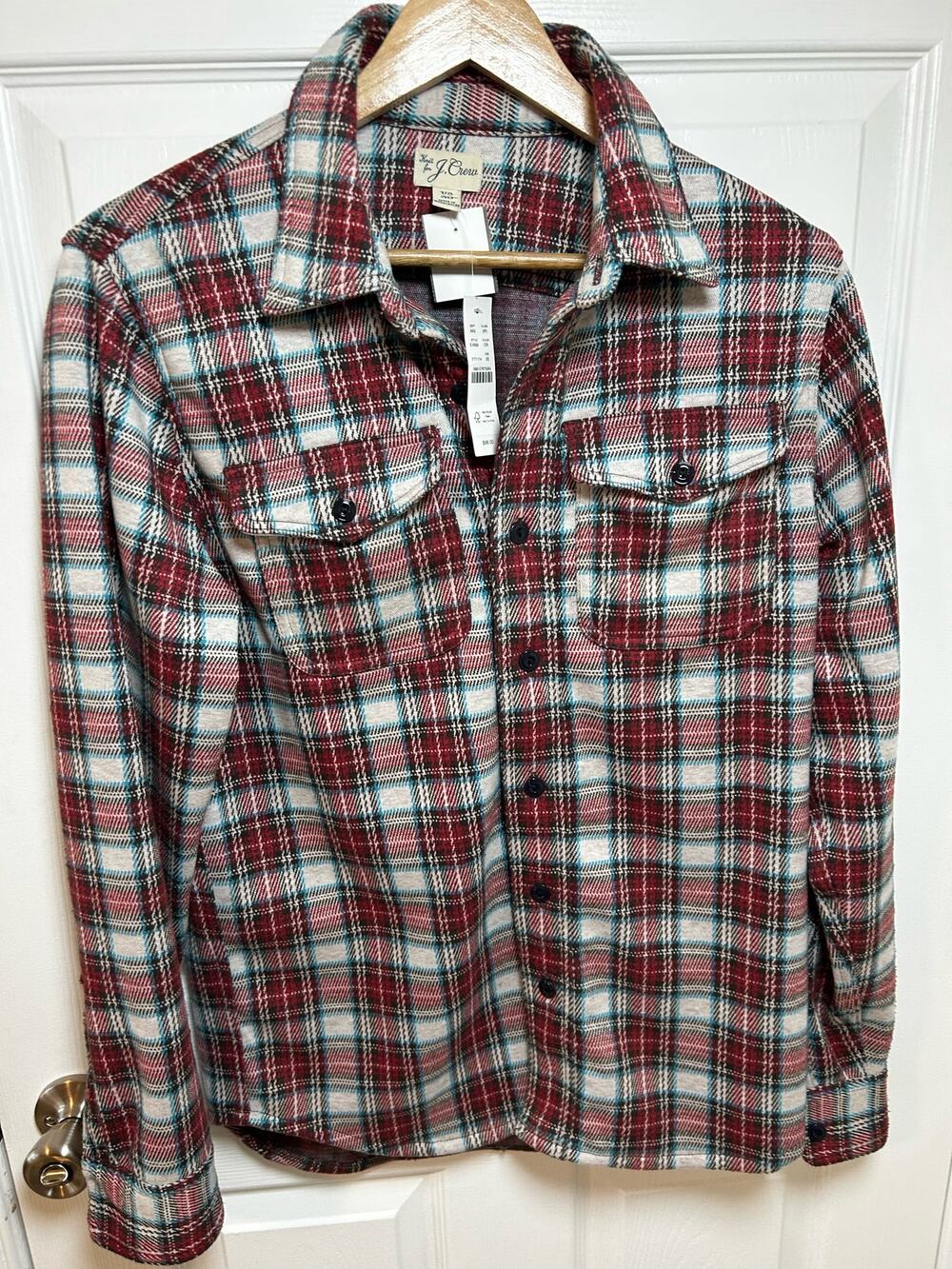 J. Crew Men's Size XS Flannel button down Shirt Casual Shacket